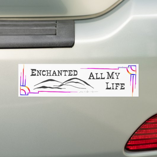 SUN & MOON MTN BUMPER STICKER studio miiri (En voiture)