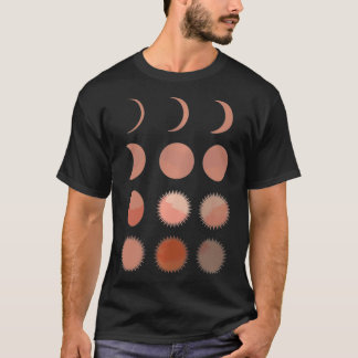 Sun Moon Phases Abstracte Bohemian Pullover