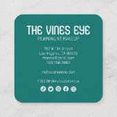 Sun Moon & Rozen Magical Boho CUSTOM Social Media Vierkante Visitekaartje (Achterkant)