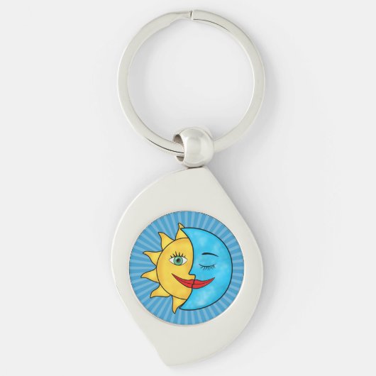 Sun Moon solar rays Celestious-thema Sleutelhanger (Voorkant)