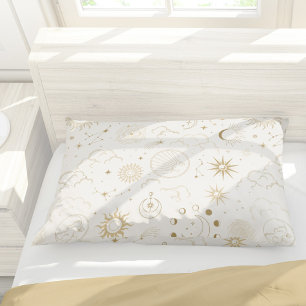 Sun Moon Stars Celestial Mystic Pattern Kussensloop