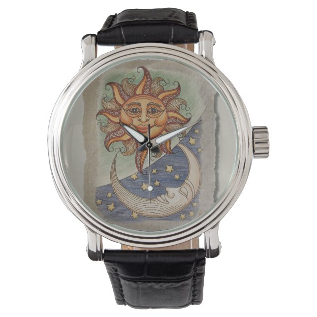 Sun Moon & Stars Horloge (Voorkant)