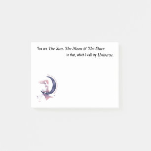 Sun Moon & Stars Post It Notes