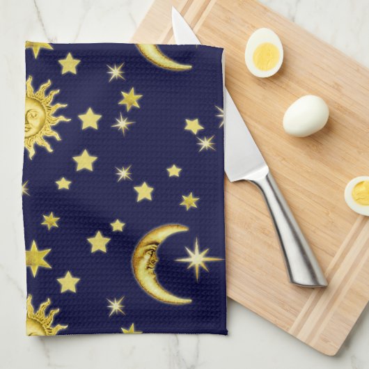 Sun, Moon & Stars 🌞 ⭐ Theedoek (Quarter Fold)