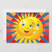 Sun Moon Stars Uitnodiging (Voorkant)