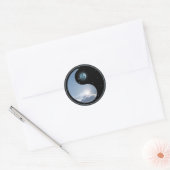Sun-Moon Yin-Yang Ronde Sticker (Envelop)