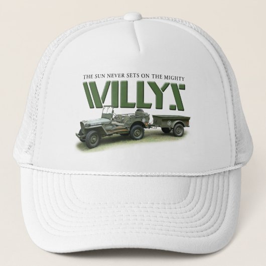 Sun ne place jamais sur le casquette de Willys (Devant)
