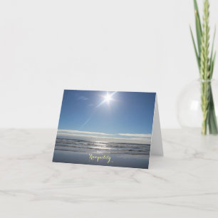 Sun oceaangolven Tranquility Note Card Kaart