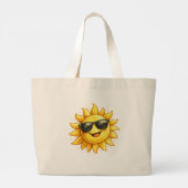 Sun of a Beach Grote Tote Bag (Achterkant)