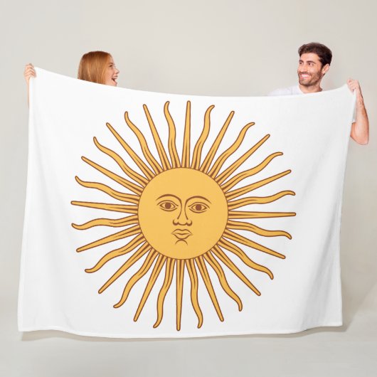 Sun of May Fleece Deken (In situ)