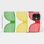 Sun ombrage le coque iphone de reggae (Dos (Horizontal))