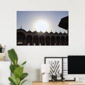 Sun Over Cairo Mosque Poster (Thuiskantoor)