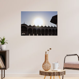 Sun Over Cairo Mosque Poster
