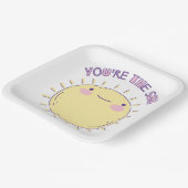 Sun Paper Plate Papieren Bordje (Gebogen)