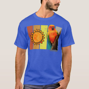 Sun Paraket Parrot Bird Mannen Vrouwen Kinderen T-shirt