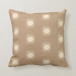 Sun Pattern Boho Nursery Decor Gender Neutral Kussen