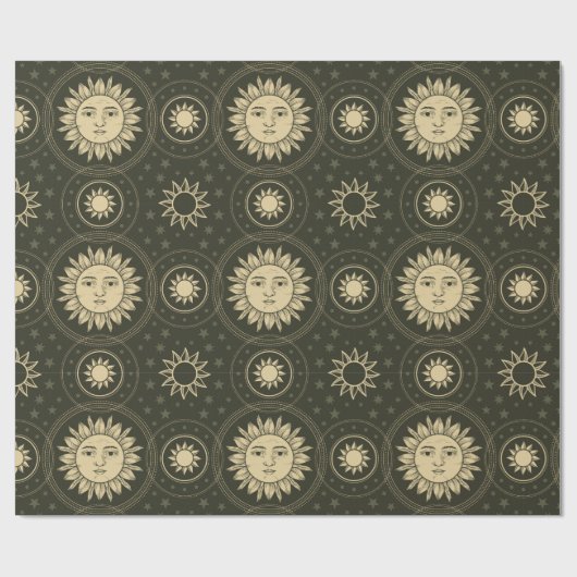 Sun Pattern Cadeaupapier (Vlak)
