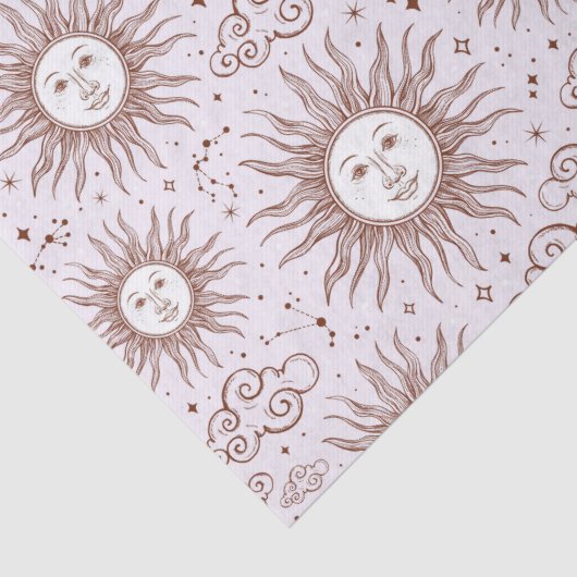 Sun Pattern Tissuepapier (Detail)