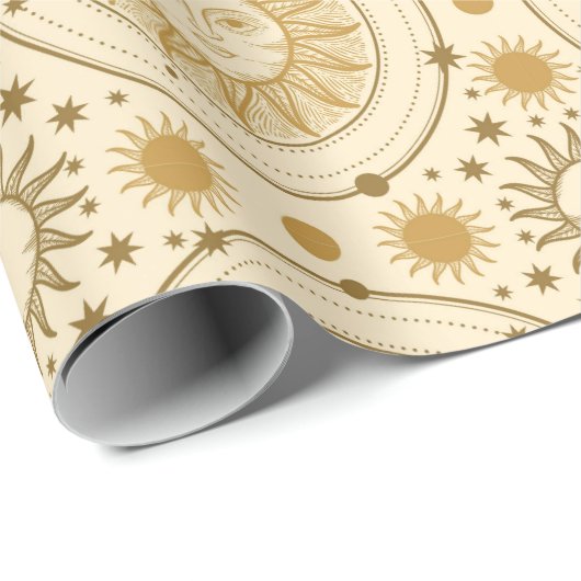 Sun Pattern Wrapping Paper Cadeaupapier (Rol Hoek)