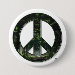 Sun Peace Button