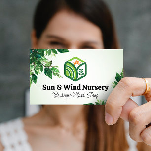 Sun Planten Logo NATUUR Bladeren Visitekaartje