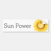 Sun Power voor EV's Bumpersticker (Voorkant)