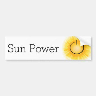 Sun Power voor EV's Bumpersticker