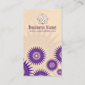 Sun Purple Rosea avec Carte de visite de logo (Dos)