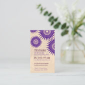 Sun Purple Rosea avec Carte de visite de logo (Debout devant)