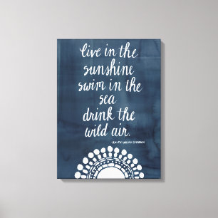 Sun Quote I Canvas Afdruk