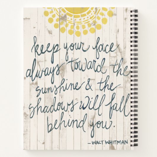 Sun Quote III Notitieboek (Achterkant)