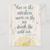 Sun Quote IV Briefkaart (Voorkant)