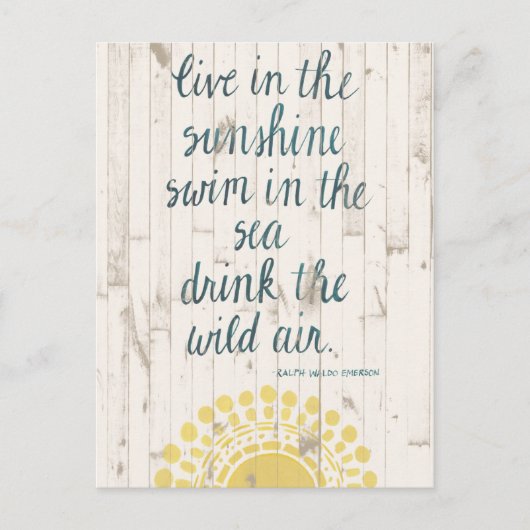 Sun Quote IV Briefkaart (Voorkant)