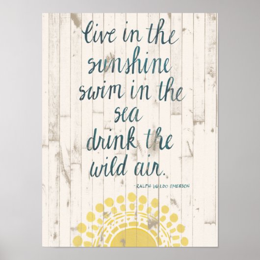 Sun Quote IV Poster (Voorkant)