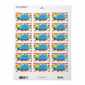 Sun Rainbow Name Label (Full Sheet)