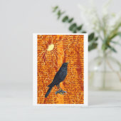 Sun Raven Briefkaart (Staand voorkant)