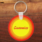 Sun Ray Sjabloon Sleutelhanger (Voorkant)