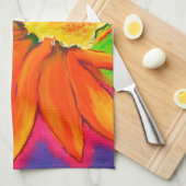 "Sun-Ray Sun-Flower" keukenhanddoek (Quarter Fold)