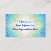 Sun rayonne des cartes de visite (Dos)