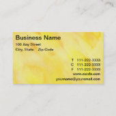 Sun rayonne le carte de visite (Dos)