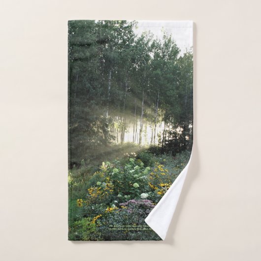 Sun Rays in the Late Season Gardens, Full (Serviette à main)