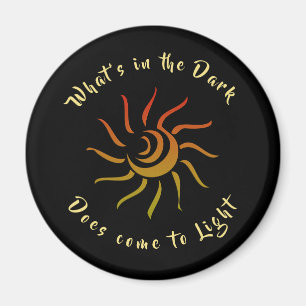 Sun Rays Sunshine Light geïnspireerd Gezegde Magneet