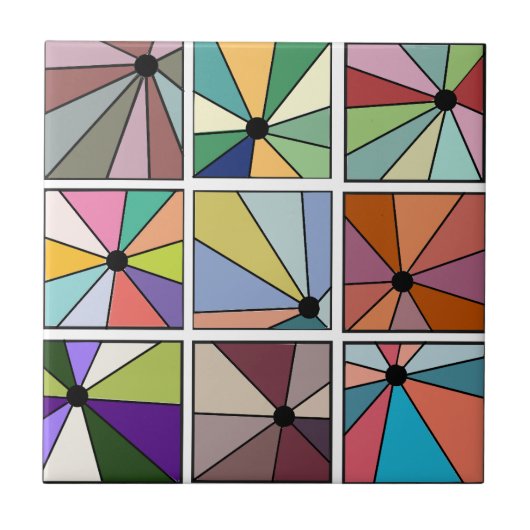 Sun Rays Tegeltje (Voorkant)