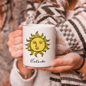 Sun Retro Magic  Personalized Celestial Koffiemok