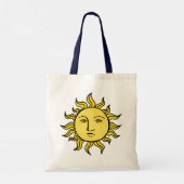 Sun Retro Magic Personalized Celestial Tote Bag (Achterkant)