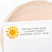 Sun Return Address Etiket
