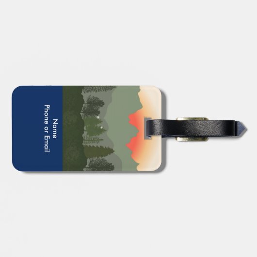 Sun Rise Bagagelabel (Achterkant horizontaal)