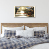 Sun Rise on the Desert Southwestern Abstract Art Canvas Afdruk (Insitu (Slaapkamer))