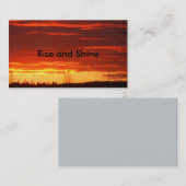 Sun Rise Visitekaartje (Voorkant / Achterkant)
