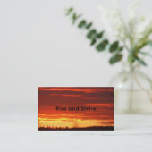 Sun Rise Visitekaartje (Staand voorkant)